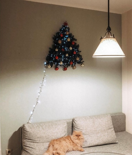 Елка из мишуры своими руками: идеи оформления и 5 пошаговых инструкций (36 фото)