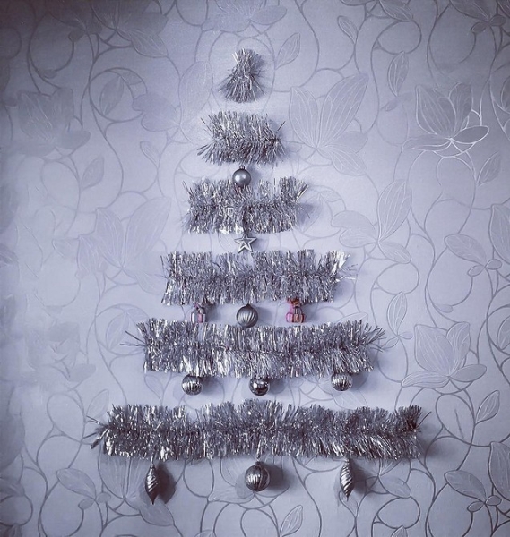 Елка из мишуры своими руками: идеи оформления и 5 пошаговых инструкций (36 фото)