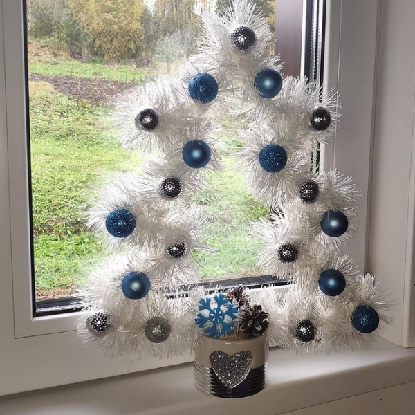 Елка из мишуры своими руками: идеи оформления и 5 пошаговых инструкций (36 фото)