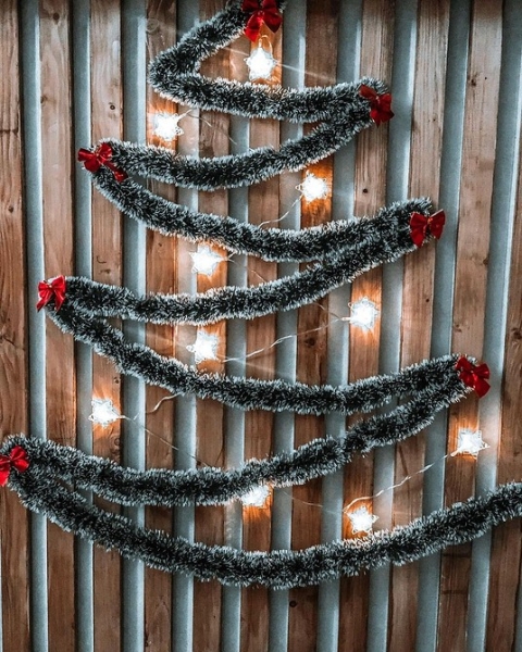 Елка из мишуры своими руками: идеи оформления и 5 пошаговых инструкций (36 фото)