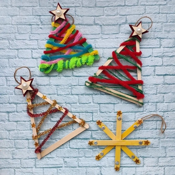 Игрушки на елку своими руками: 13 простых идей и 86 фотопримеров