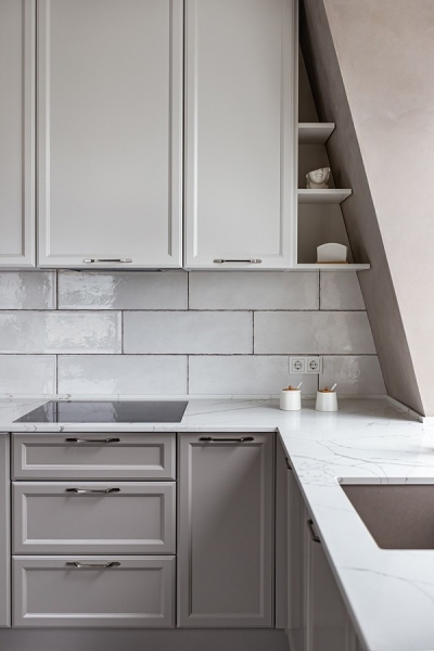 Интерьер вне времени: квартира 60,4 кв. м для семьи