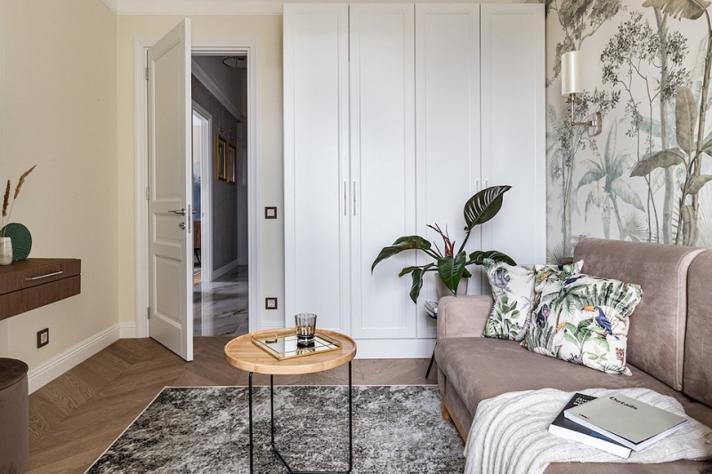 Интерьер вне времени: квартира 60,4 кв. м для семьи