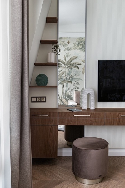 Интерьер вне времени: квартира 60,4 кв. м для семьи