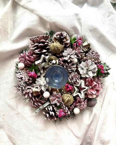 Как сделать новогодние композиции своими руками: идеи с видеоинструкциями и 62 фото