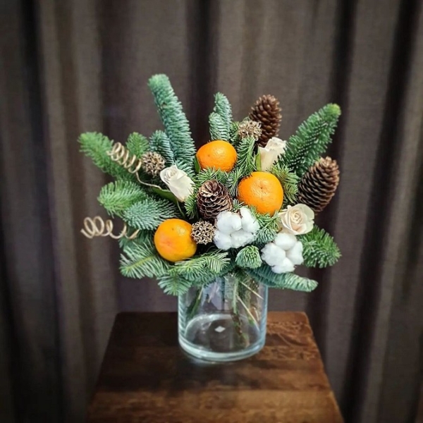 Как сделать новогодние композиции своими руками: идеи с видеоинструкциями и 62 фото