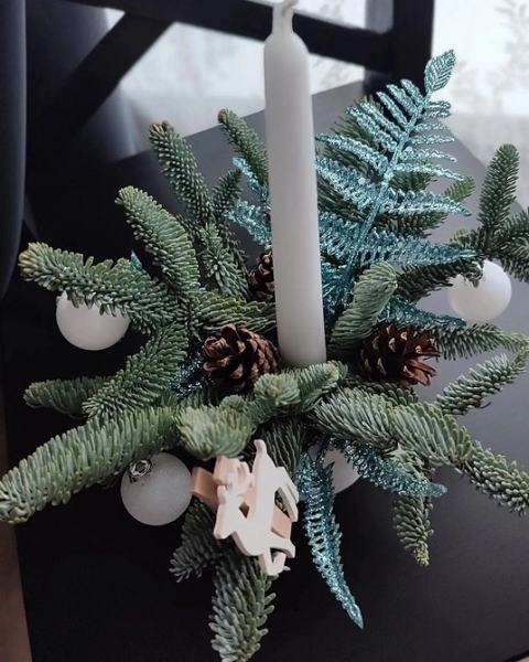 Как сделать новогодние композиции своими руками: идеи с видеоинструкциями и 62 фото