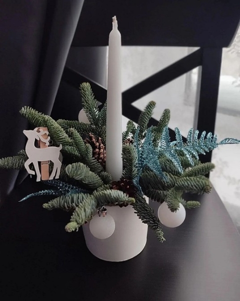 Как сделать новогодние композиции своими руками: идеи с видеоинструкциями и 62 фото