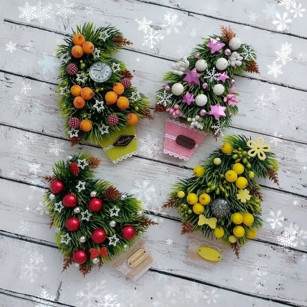 Как сделать новогодние композиции своими руками: идеи с видеоинструкциями и 62 фото