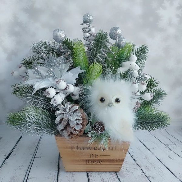 Как сделать новогодние композиции своими руками: идеи с видеоинструкциями и 62 фото