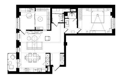 Как скомбинировали черты лофта и минимализма в одной квартире: реальный пример