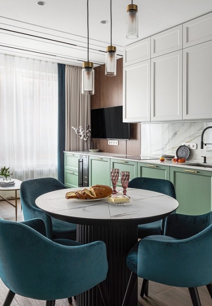 Кухня-гостиная, спальня и гардеробная-спортзал: квартира 52 кв. м, из которой выжали максимум