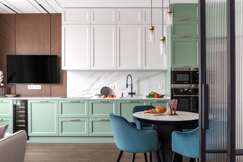 Кухня-гостиная, спальня и гардеробная-спортзал: квартира 52 кв. м, из которой выжали максимум