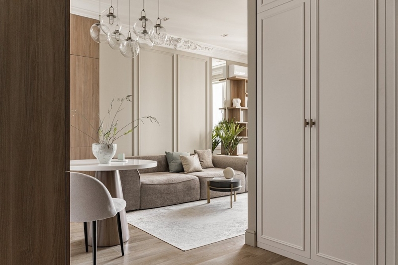 Квартира 46 кв. м, которая выглядит почти в два раза больше