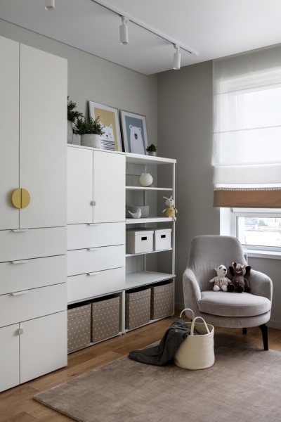 Квартира 95 м² в природной гамме в Новосибирске