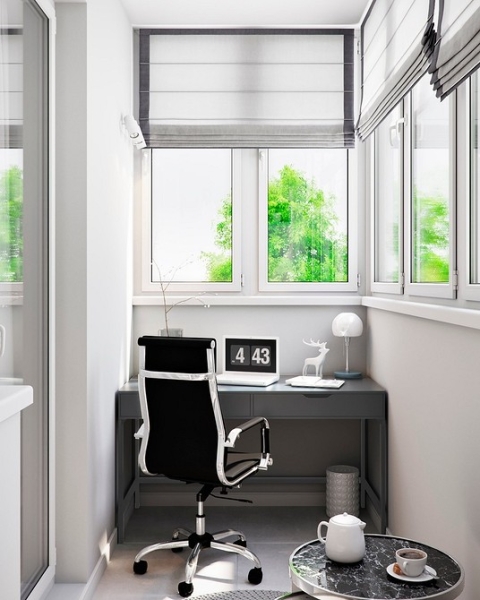 Рабочая зона у окна: советы по обустройству и идеи для разных комнат (92 фото)