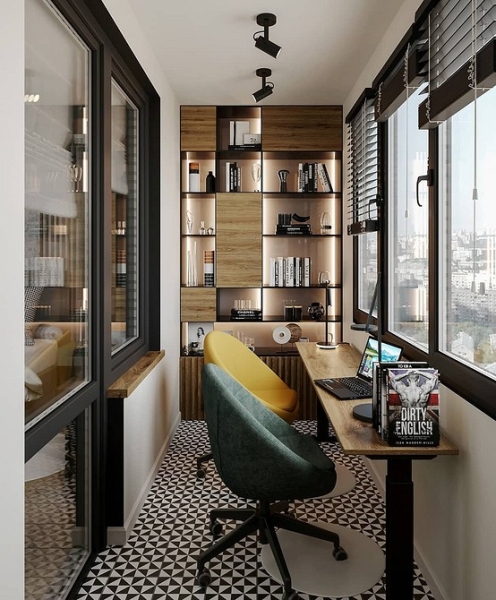 Рабочая зона у окна: советы по обустройству и идеи для разных комнат (92 фото)