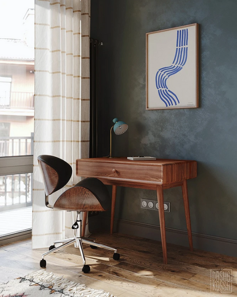 Рабочая зона у окна: советы по обустройству и идеи для разных комнат (92 фото)