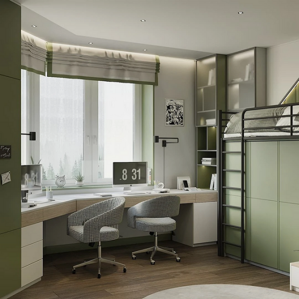 Рабочая зона у окна: советы по обустройству и идеи для разных комнат (92 фото)