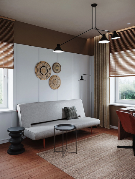 Рабочая зона у окна: советы по обустройству и идеи для разных комнат (92 фото)