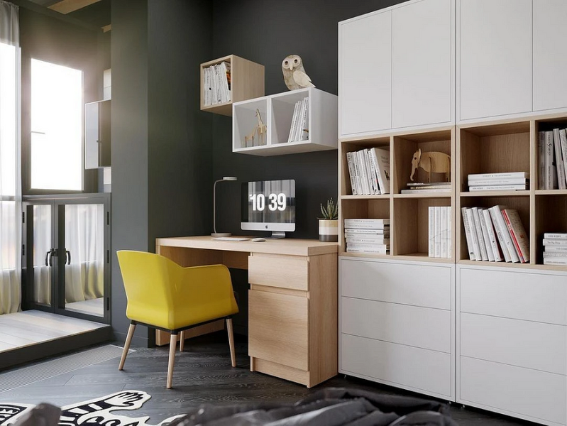 Рабочая зона у окна: советы по обустройству и идеи для разных комнат (92 фото)