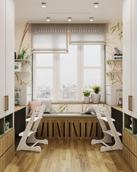 Рабочая зона у окна: советы по обустройству и идеи для разных комнат (92 фото)