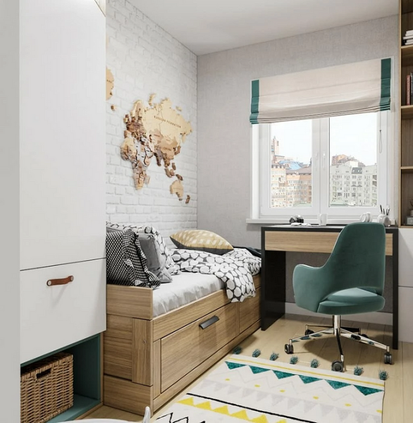 Рабочая зона у окна: советы по обустройству и идеи для разных комнат (92 фото)