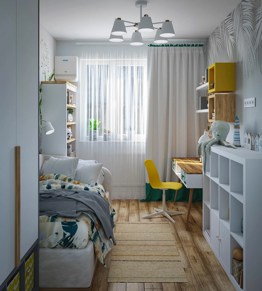 Рабочая зона у окна: советы по обустройству и идеи для разных комнат (92 фото)