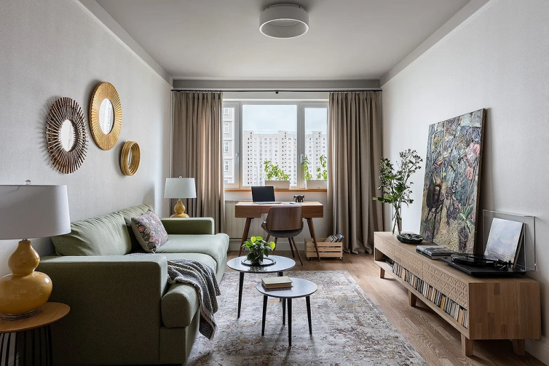 Рабочая зона у окна: советы по обустройству и идеи для разных комнат (92 фото)