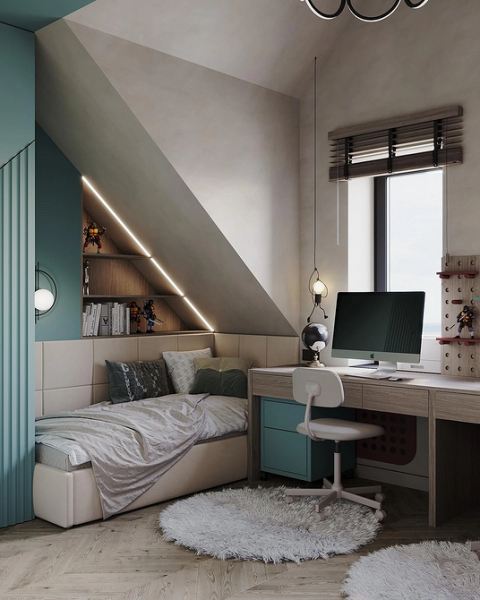 Рабочая зона у окна: советы по обустройству и идеи для разных комнат (92 фото)