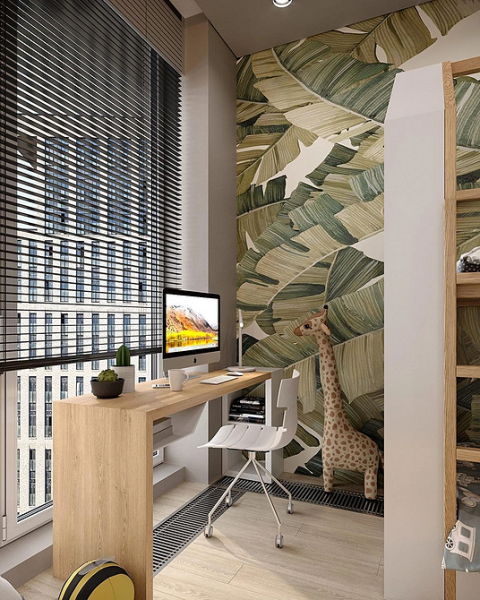 Рабочая зона у окна: советы по обустройству и идеи для разных комнат (92 фото)