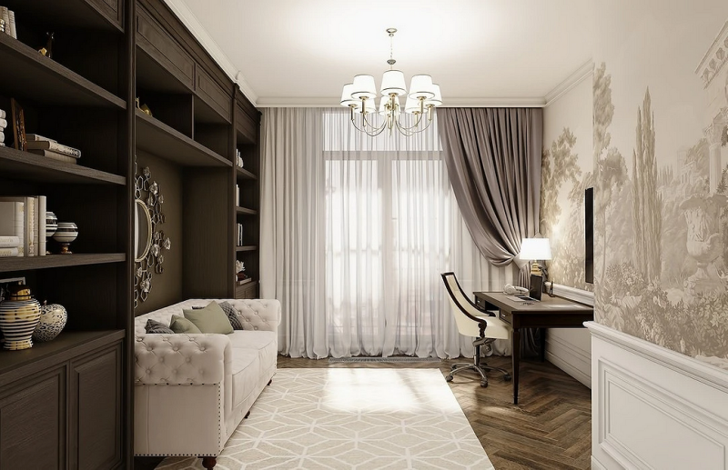 Рабочая зона у окна: советы по обустройству и идеи для разных комнат (92 фото)