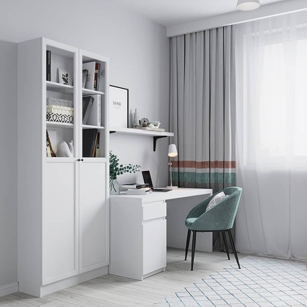 Рабочая зона у окна: советы по обустройству и идеи для разных комнат (92 фото)