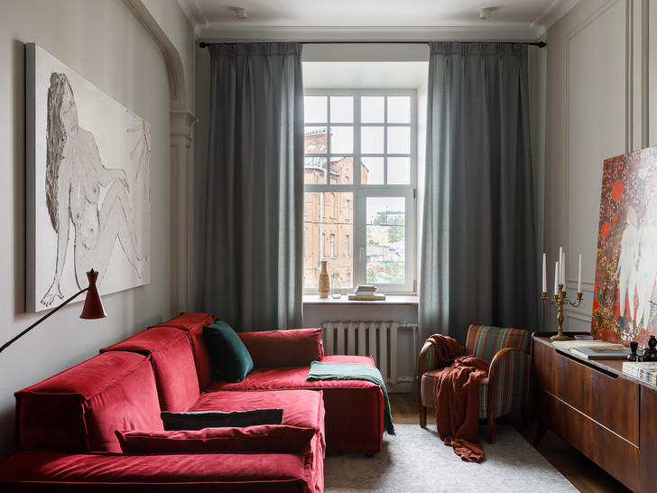 «Ребро Адама»: квартира в доме начала XX века 95 м²