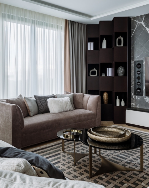 Сила контраста: строгая мужская квартира 112 м&sup2;