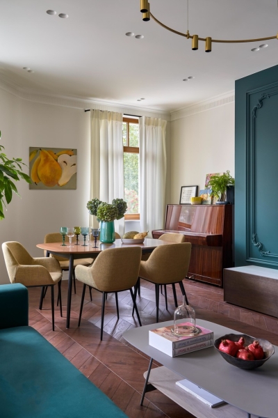 Современная квартира 130 м&sup2; в центре Петроградки