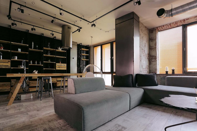 Стиль лофт в интерьере: главные черты, идеи дизайна и 102 вдохновляющих фото