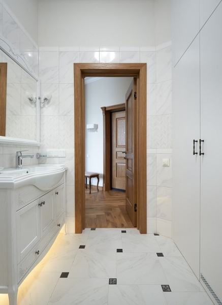 Светлая квартира 57 кв. м в стиле традиционной классики