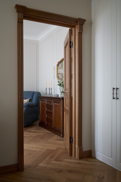 Светлая квартира 57 кв. м в стиле традиционной классики