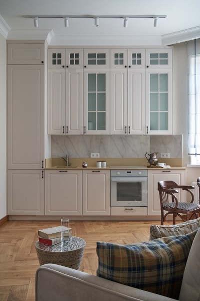 Светлая квартира 57 кв. м в стиле традиционной классики