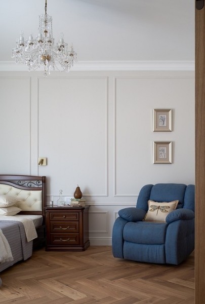 Светлая квартира 57 кв. м в стиле традиционной классики