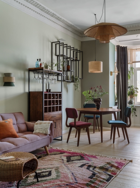 Уютная квартира 72 м&sup2; в старом московском доме