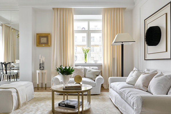 25 интерьеров с белыми стенами