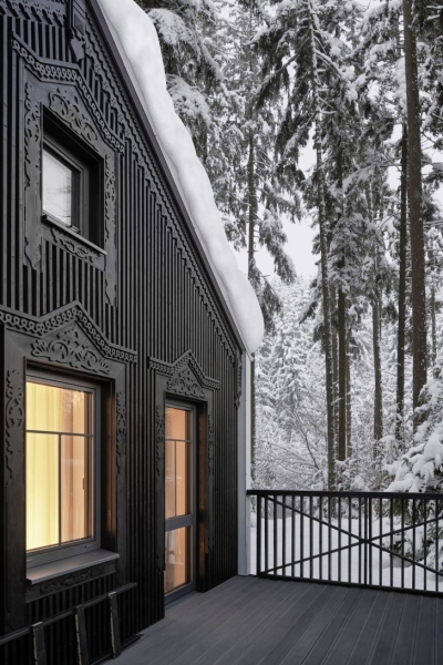 Интерьер с обложки: деревянный дом на берегу Финского залива