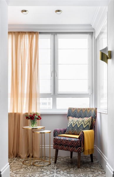 Яркая классика: квартира 46 м² в Москве