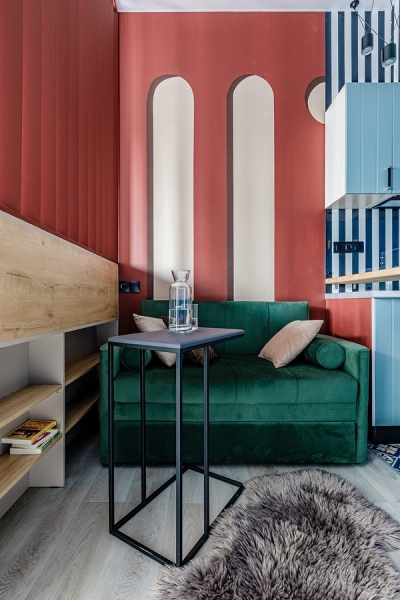 Яркая мини-студия 22 кв. м для сдачи в аренду в Москве