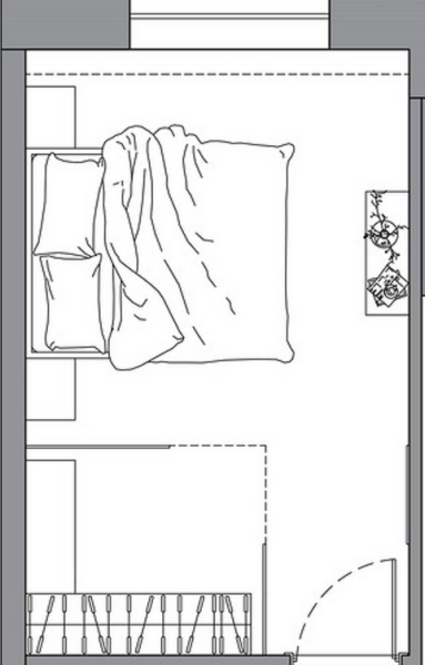 Как разместить гардеробную в спальне: 8 идей с планировками от дизайнеров