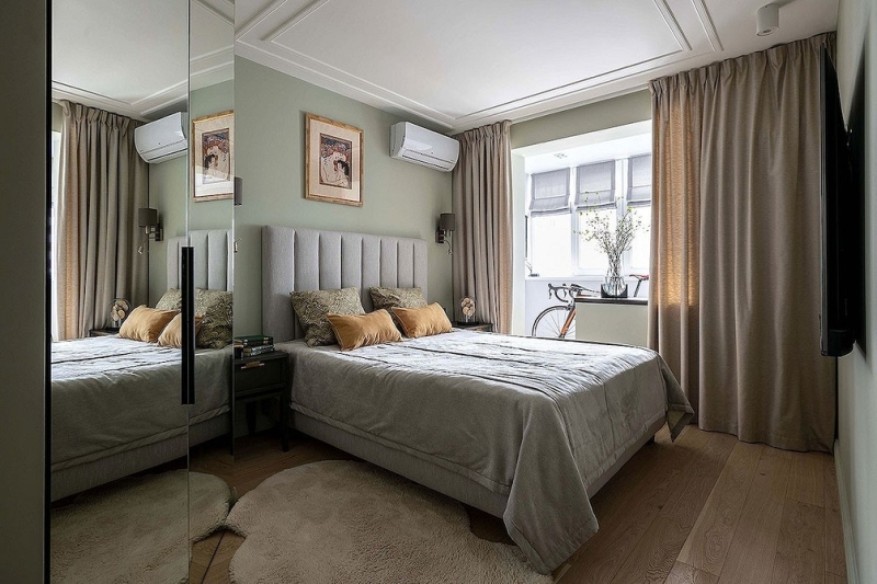 Как разместить гардеробную в спальне: 8 идей с планировками от дизайнеров