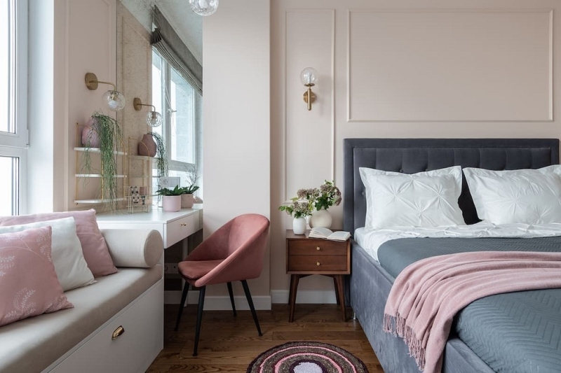 Как разместить гардеробную в спальне: 8 идей с планировками от дизайнеров