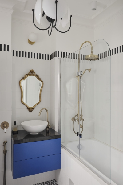 Квартира 48,4 м² в парижском стиле на берегу Невы